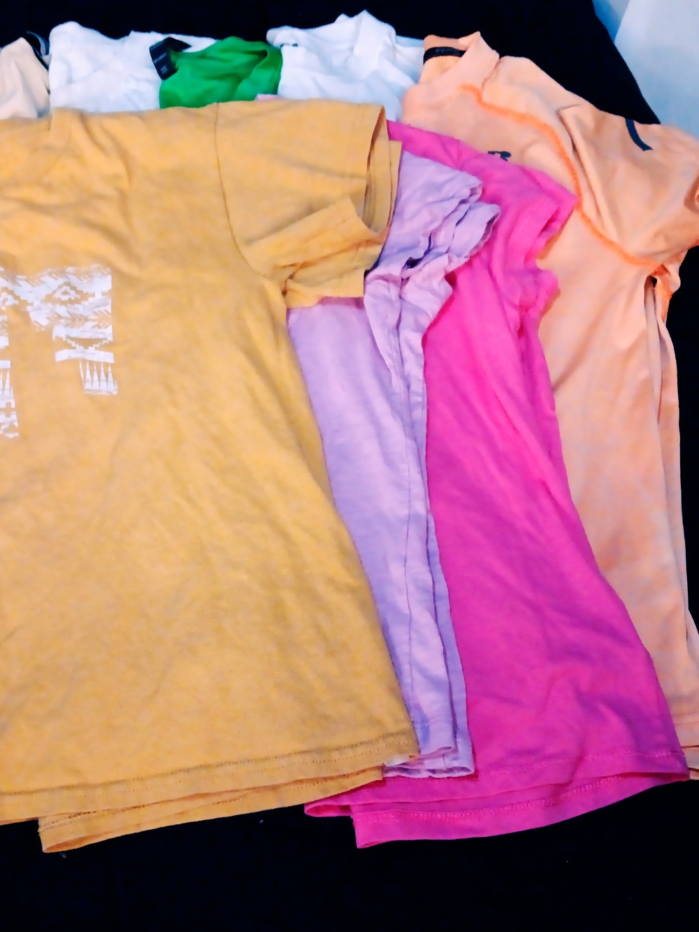 Colorful Cotton Tee Bundle - Yellow, Lavender, Pink, Peach